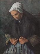 Paul Cezanne Old Woman with a Rosary painting